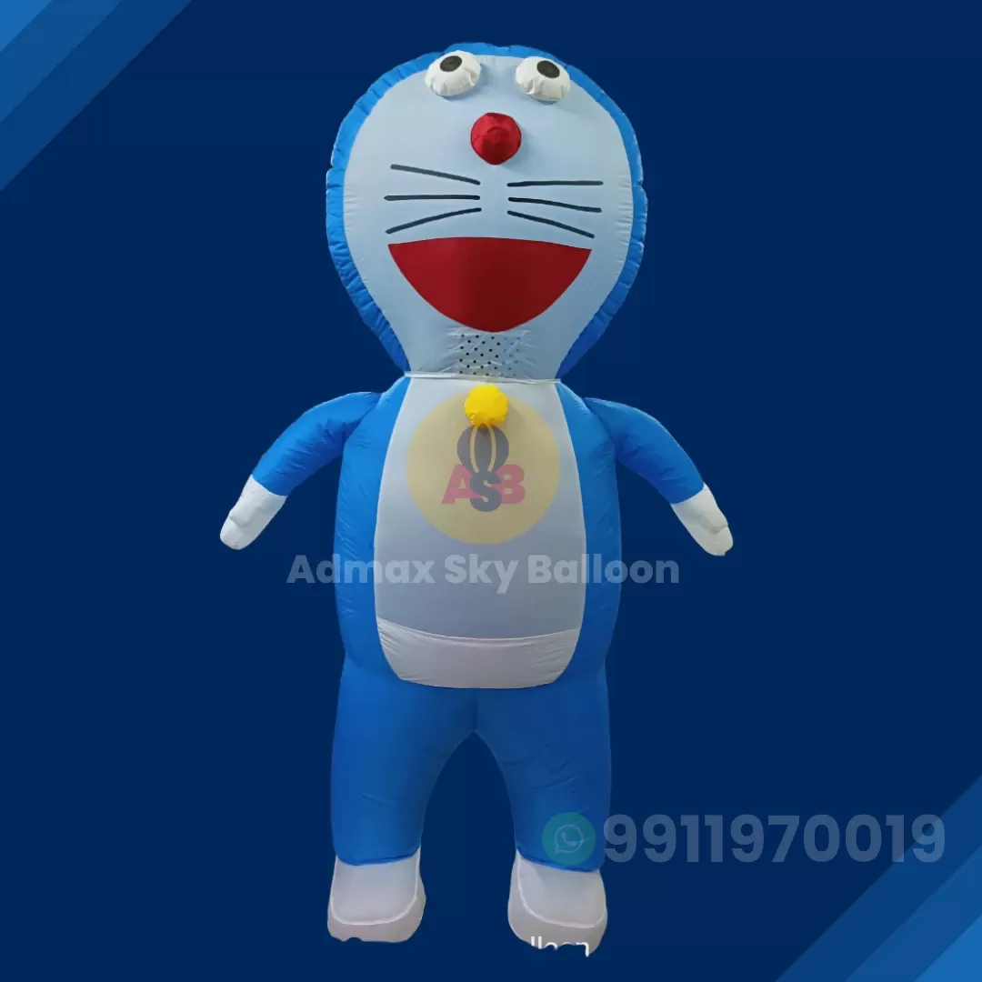 Doremon Cartoon Walking Inflatable Character at best price in India | Admax  Sky Balloon