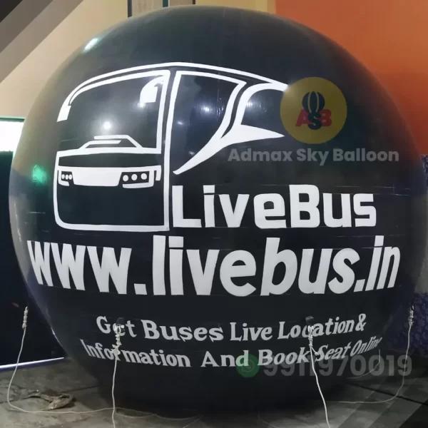 live bus advertising sky balloon - admax sky balloon