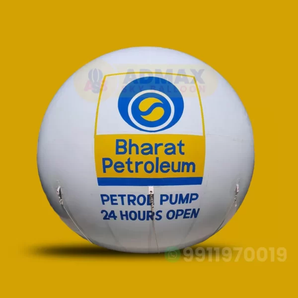 Bharat-Pertoleum-advertising-balloon,-admax-sky-balloon