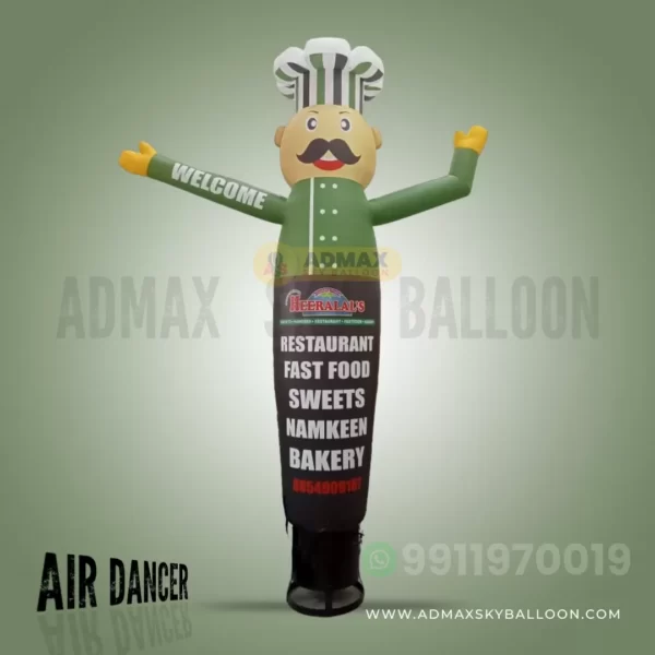 restaurants advertising air dancer, admax sky balloons