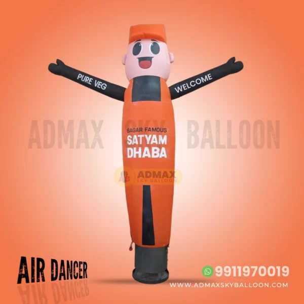 Advertising man balloons
