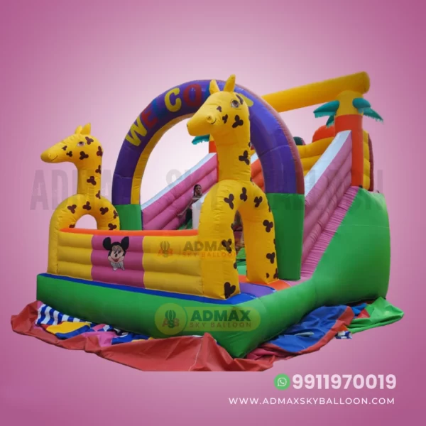 Dragon Sliding Bouncy Castle, Jumping Jhula | 9x12 feet