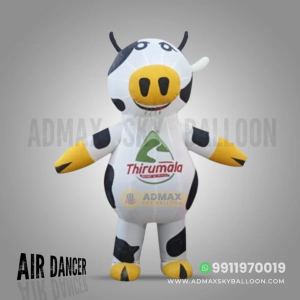 Advertising Walking Charcter Cow Shape