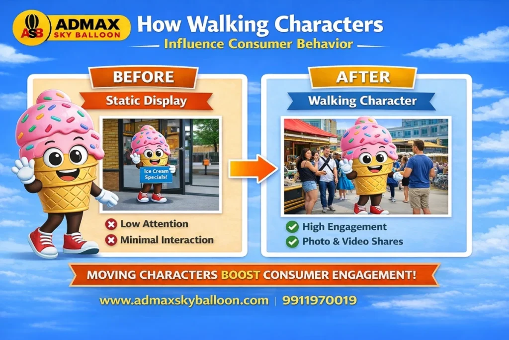 Walking Characters Advertisement