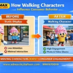 How Walking Characters Influence Consumer Behavior