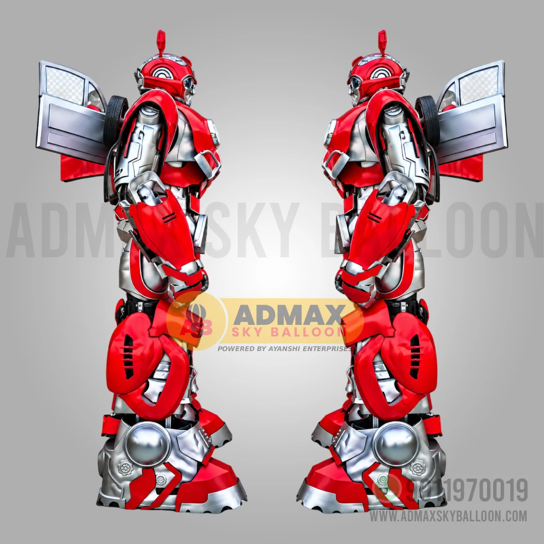 Bumble Bee Red Robot Costume side view
