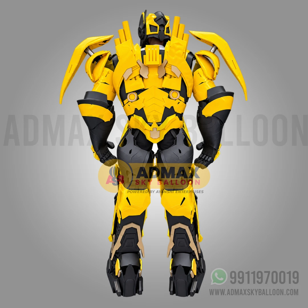 Bumble Bee Robot Costume Back